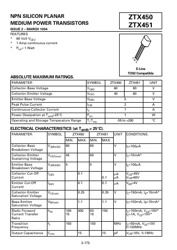 ZTX450中文资料