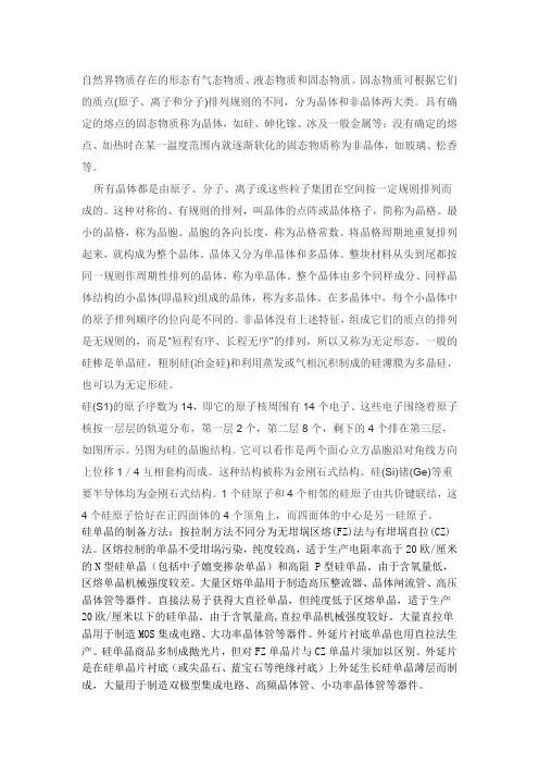 硅的晶体结构 2