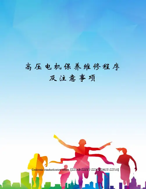 高压电机保养维修程序及注意事项