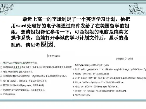 高中信息技术《汉字的编码》课件