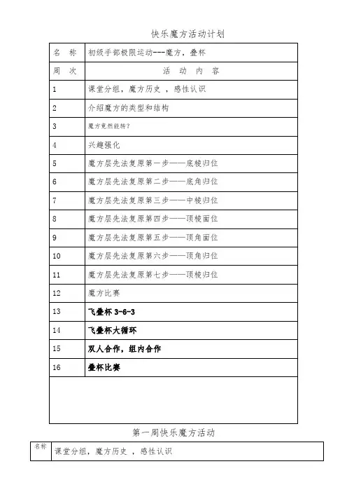 《魔方》教学设计