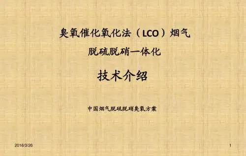 臭氧催化氧化脱硫脱硝一体化技术