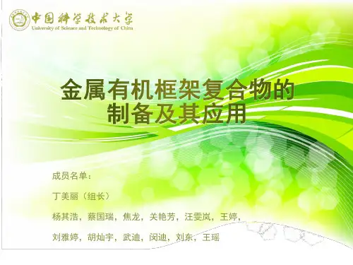 金属有机框架(MOF)的复合材料制备及应用