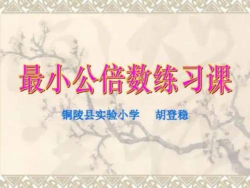 最小公倍数练习课登稳2012.4