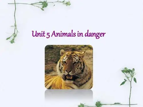 Unit 5 Animals in danger 课件 2-优质课-公开课(上教三起六上精品)