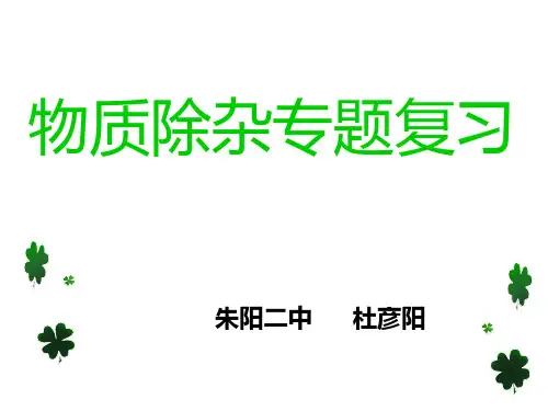 化学方法物质除杂课件1