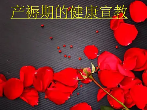 产褥期的健康宣教