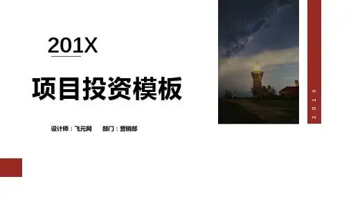 项目投资PPT模板