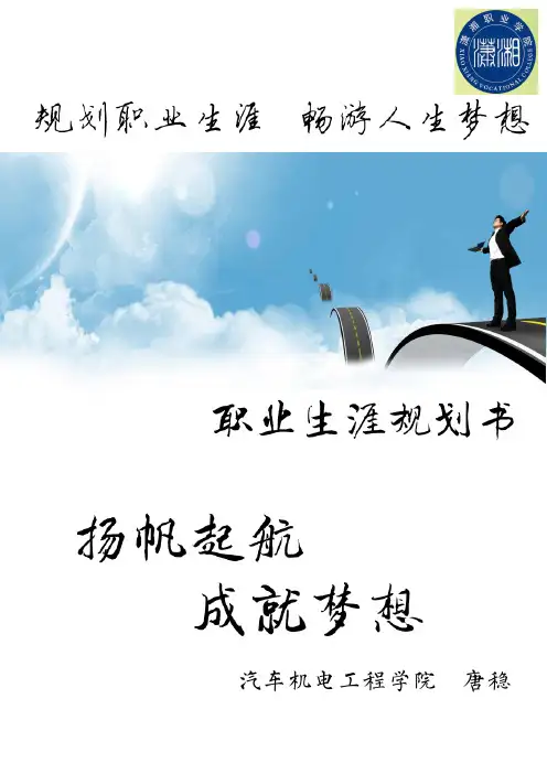 个人职业生涯规划设计参赛作品1