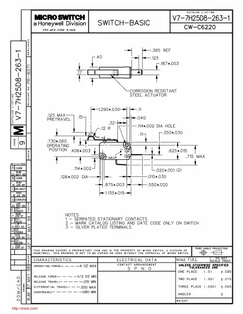 V7-7H25D8-263-1;中文规格书,Datasheet资料