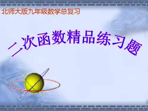 二次函数精品练习题