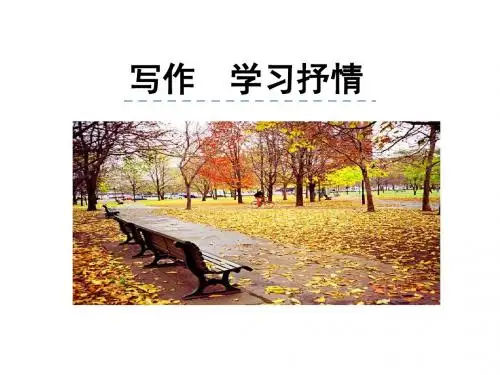 2019部编版 七年级下 第2单元作文“学习抒情”写作课件1 (共29张PPT)