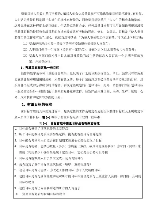 目标管理 3