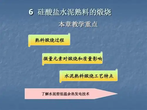 硅酸盐水泥熟料