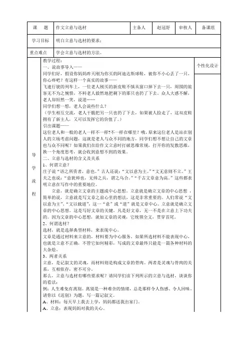 作文立意 3