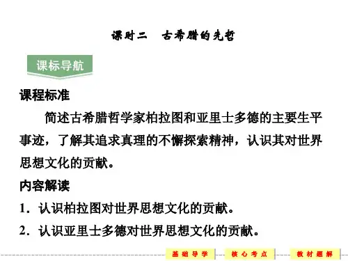 2.2 古希腊的先哲 教学课件(人民版选修4)