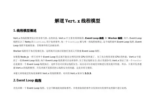 解道Vert.x线程模型