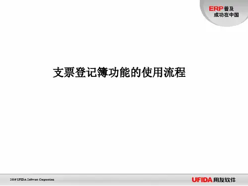 总帐支票登记簿功能的使用流程