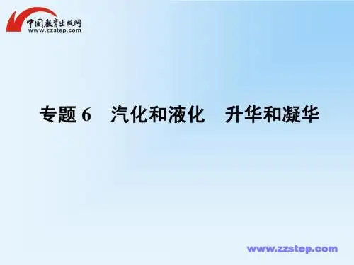 2011中考物理复习课件 专题6 汽化和液化 升华和凝华