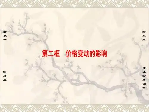 2017_2018学年高中政治第1单元生活与消费第2课多变的价格第2框价格变动的影响课件新人教版必修1 (2)