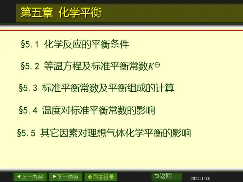 第五章-化学平衡PPT课件