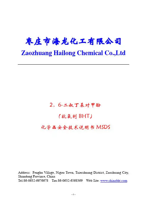 BHT安全技术说明