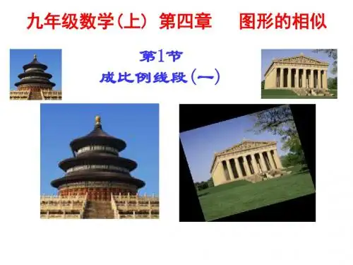 九年级数学上册第四章第一节成比例线段1-新北师大版