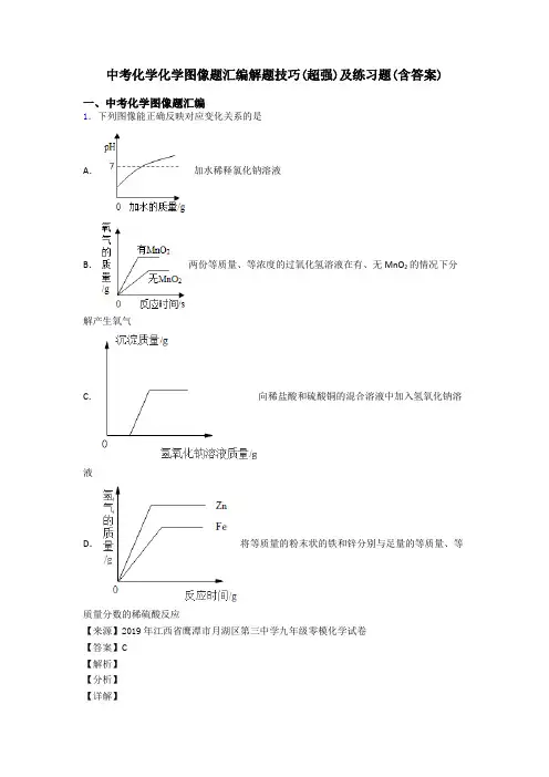 中考化学化学图像题汇编解题技巧(超强)及练习题(含答案)