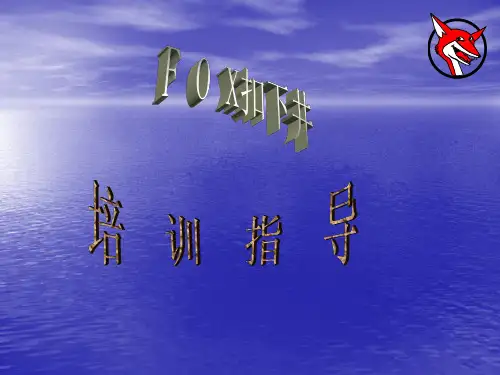 FOX 油套管培训教材