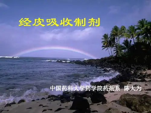 经皮给药系统.ppt