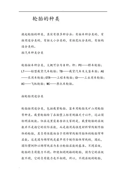 轮胎尺寸标准