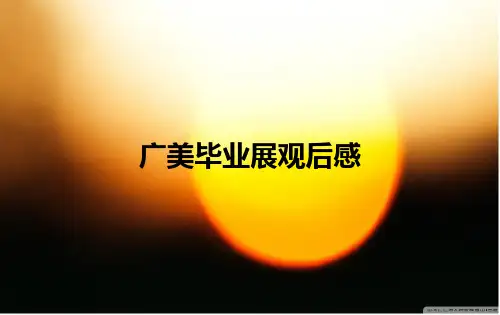 毕业展观后感