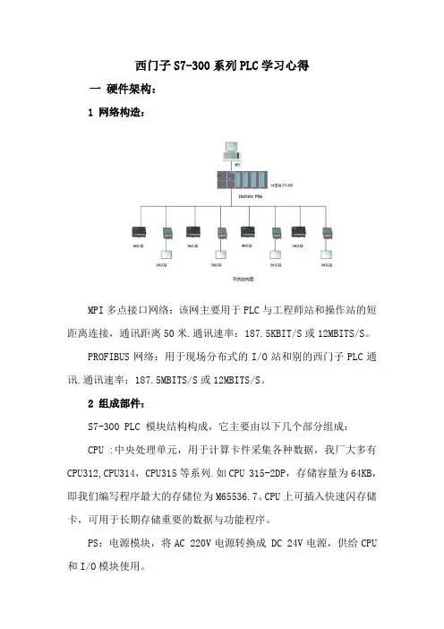 浅谈西门子s7-300系列plc与学习心得