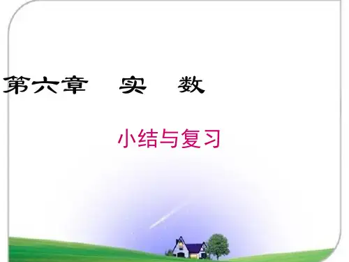 人教版七年级数学下册第六章 小结与复习