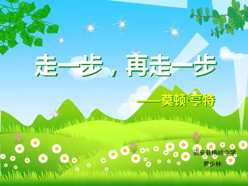 初中语文人教版(部编)七年级上册15走一步,再走一步