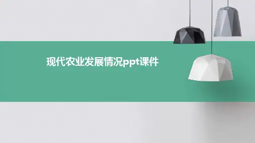 现代农业发展情况PPT课件