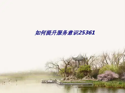 如何提升服务意识专题培训课件