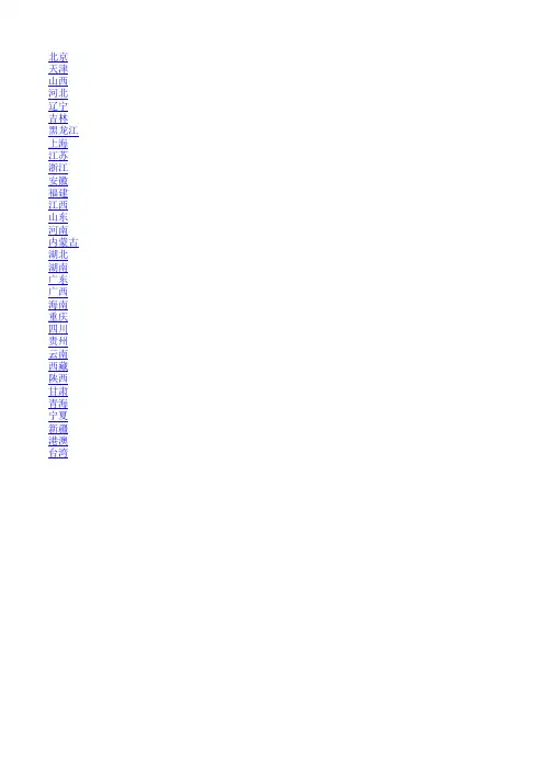 全国各地区身份证前六位