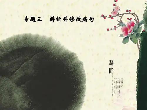 正确辨析并修改病句讲