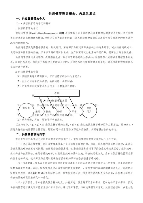 供应链管理框架理论 2