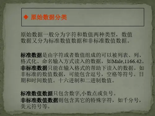 原始数据读入SAS