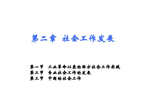 2  社会工作发展PPT资料21页