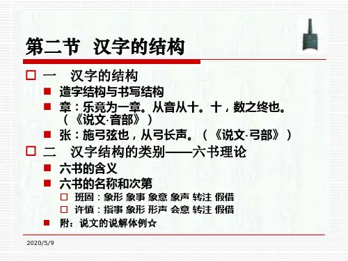 《汉字的结构》PPT课件