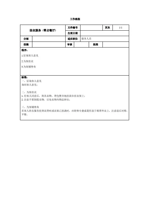 门店应知应会知识
