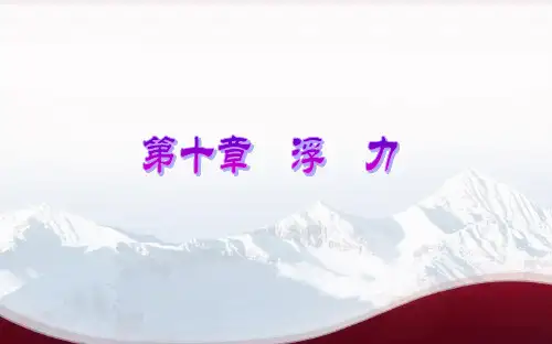 201410(新人教版)_2014年中考物理第一轮复习课件：第十章_浮_力