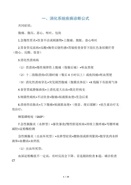 万能病史采集模板