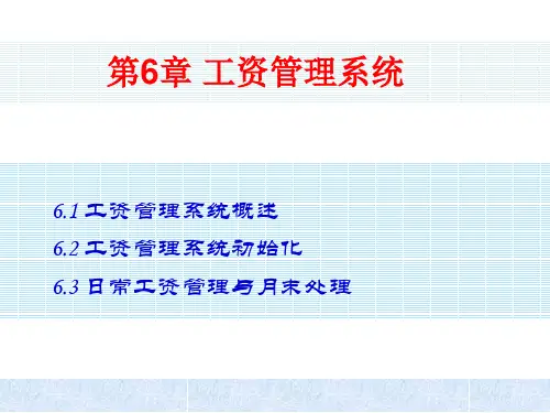 会计电算化课件——第6章