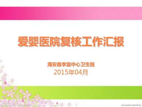 爱婴医院复核工作PPT课件
