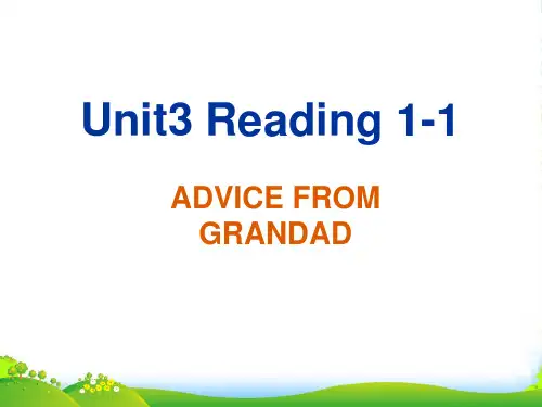 高中英语选修六+unit3+reading11+课件