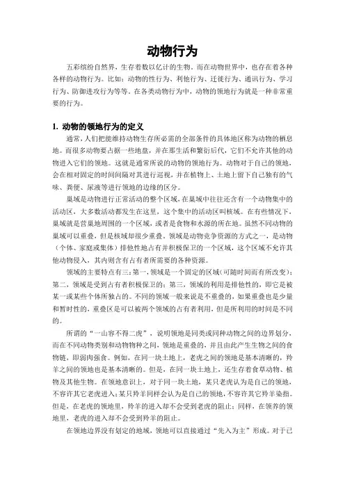 动物行为